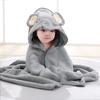 Bath Ultra-soft Gift Unisex Boys Flannel Bathrobe for Spa Standard Cartoon Raincoat For Girls Hooded Shower Baby Bathrobe