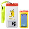 Водонепроницаемый чехол DIVAID с плечевым ремнем для iPhone и Android Pokémon широкого размера (Pikachu) [Совместимые смартфоны, Плавающий, Водонепроницаемый,