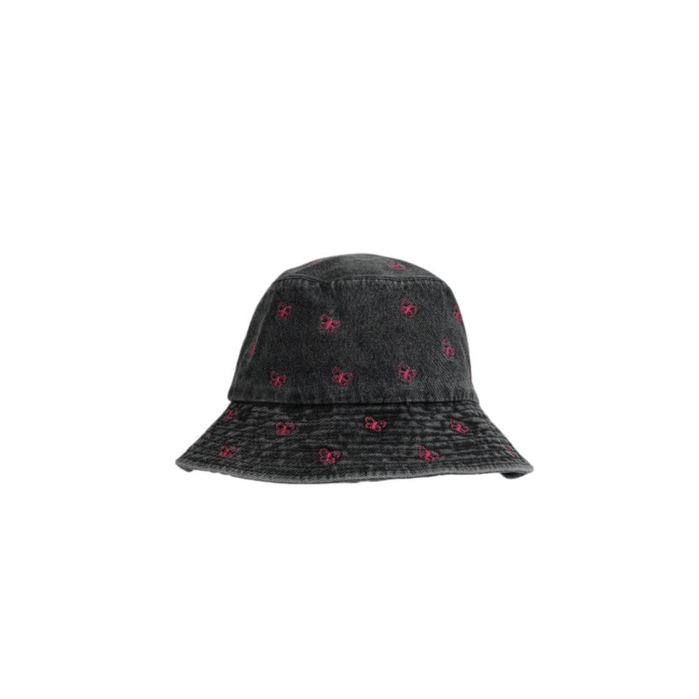 Windproof Butterfly Embroidered Cowboy Hat Retro Big Brim Sun Hat Fisherman's Hat Autumn