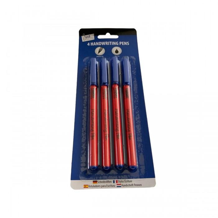 Just Stationery Handwriting Pen (Pack of 4)