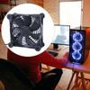 USB Powered PC Router 120mm 5V Double Fan Speed Controller Air Flow Cooling Fan for Receiver Modem Router