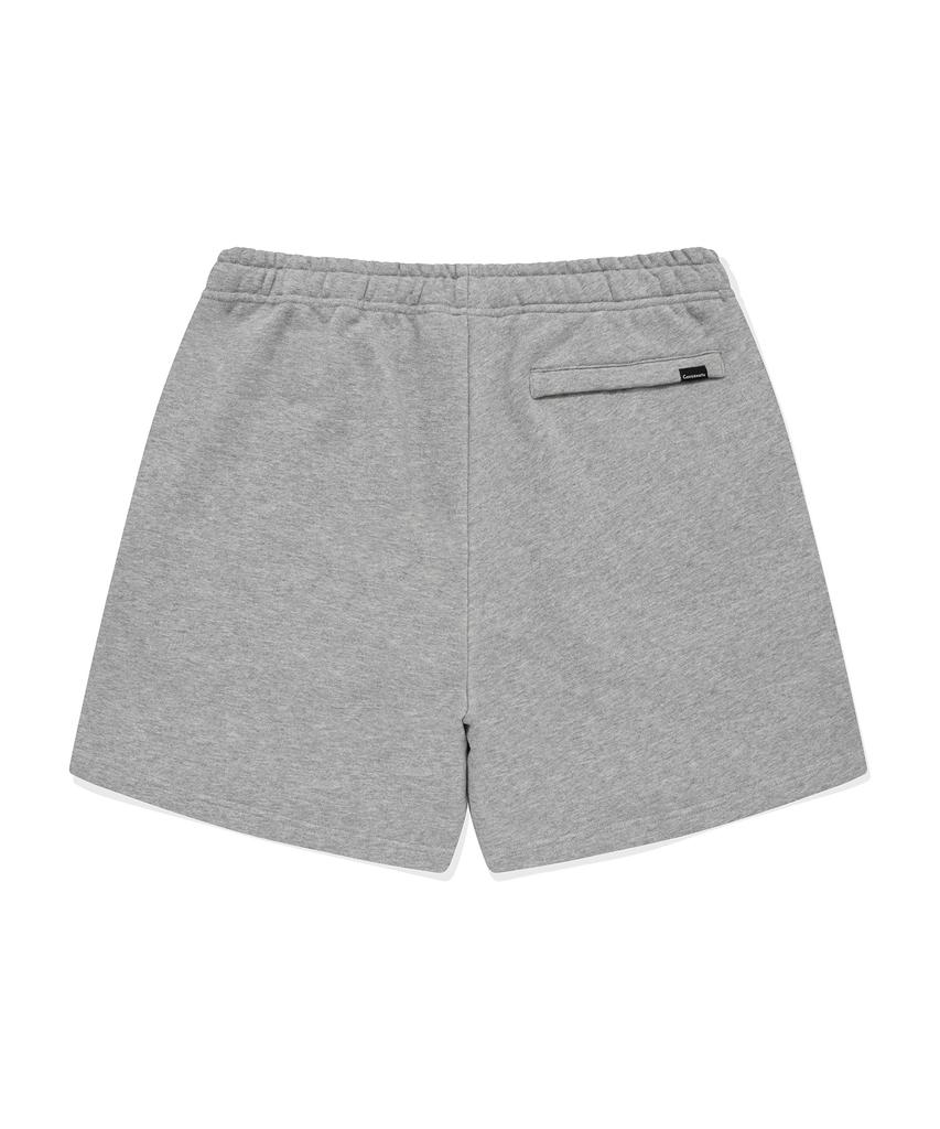 COVERNAT Boxer Fit Sweat Shorts Melange Grey