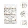 6x Christmas Ball Ornaments Decorative Xmas Balls Baubles 6cm Christmas Tree Hanging Ornaments for Wreath Garland Home Indoor