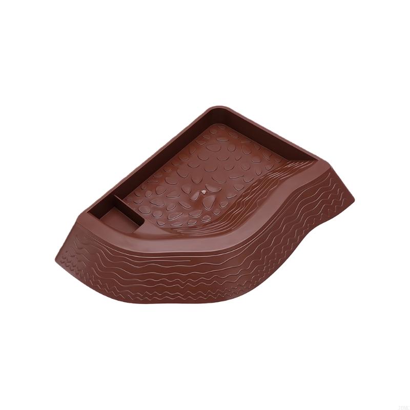Reptiles Habitat Accessory Plastic Turtles Basking Dish for Lizards Geckos Tortoises J0MC