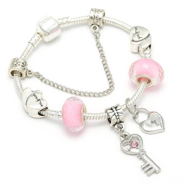 Милые мультяшные браслеты с эмалевыми бусами в виде мышей подходят для европейского оригинального браслета для детей