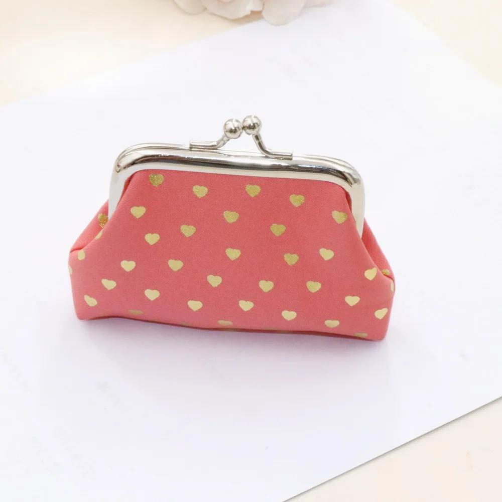 Women's Coin Purse Oil Wax Leather Wallet 4 Inch Buckle Mini Wallet Coin Bag Lipstick Storage Bag Ladies ClutchBag