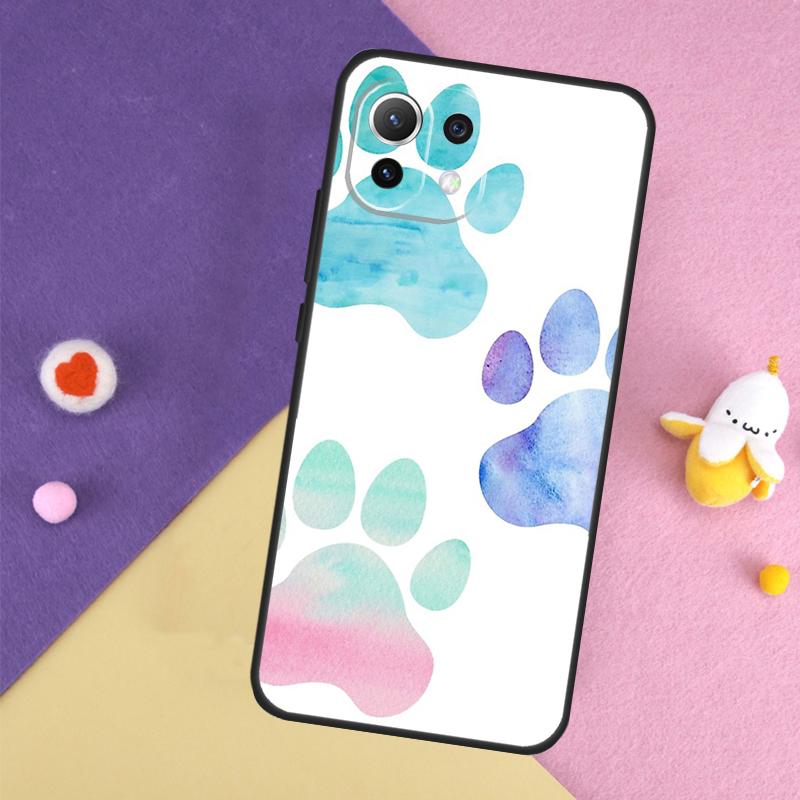 Cat Dog Paw Design Case For Xiaomi 13T 11T 12T 14T Pro 13 14 15 Ultra POCO X7 Pro X3 X5 X6 F5 F6 M6 Pro Cover