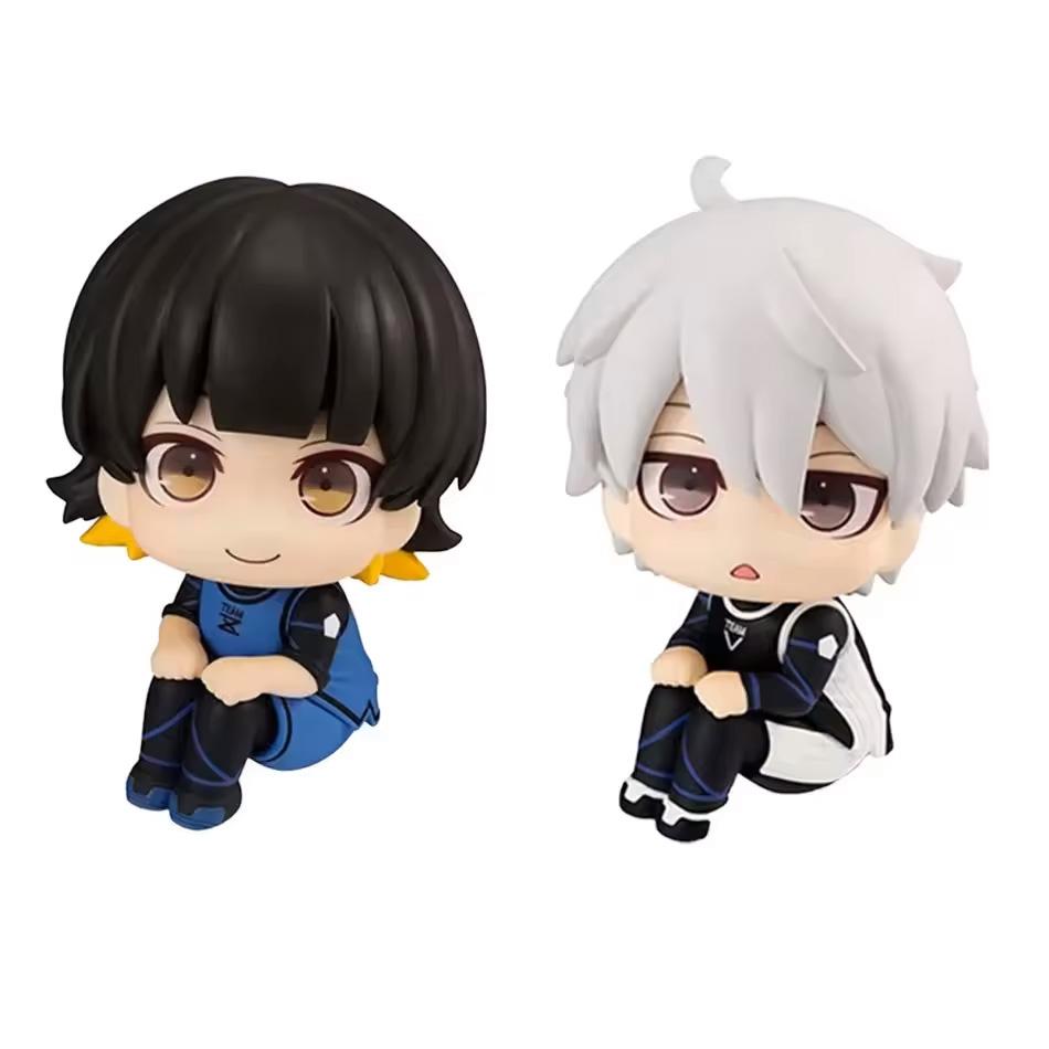 10 см Аниме Фигурка Blue Lock Взгляд вверх Исаги Йоичи/Наги Сейширо Экшн-фигурка Бачира Мегуру Коллекционная модель Фигурка Куклы Игрушки