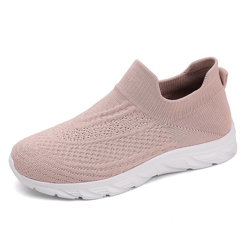 Сетчатые носочные кроссовки Slip-On из Flyknit, унисекс - Дышащая спортивная обувь большого размера