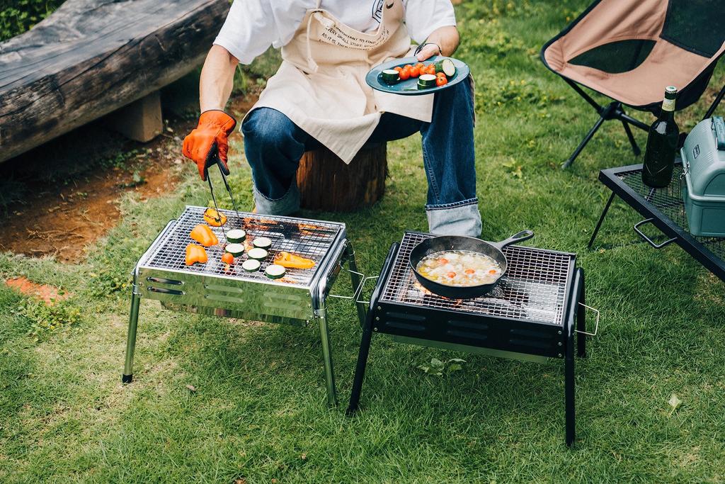 Подставка для печи для барбекю Onoe Seisakusho, походное оборудование, печь для барбекю, гриль, BBQ Seven (ОНОЭ) CR-S [Колеса костра]