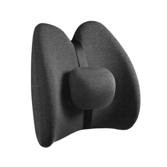 Lumbar Support Pillow Car Waist Cushion Ergonomic Design Soft Breathable Lower Back Support Pillow Memory Foam Seat Cushion