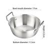 Multi-Use Stainless Steel Kitchen Cookware, Seafood Rice Pot, Paella Pan, Picnic Snack Plates.