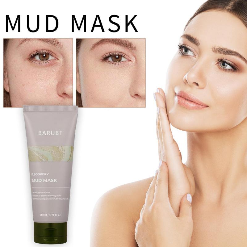 Soothing mud application mask 110ml deeply cleanses the skin, balances oil, moisturizes and dries