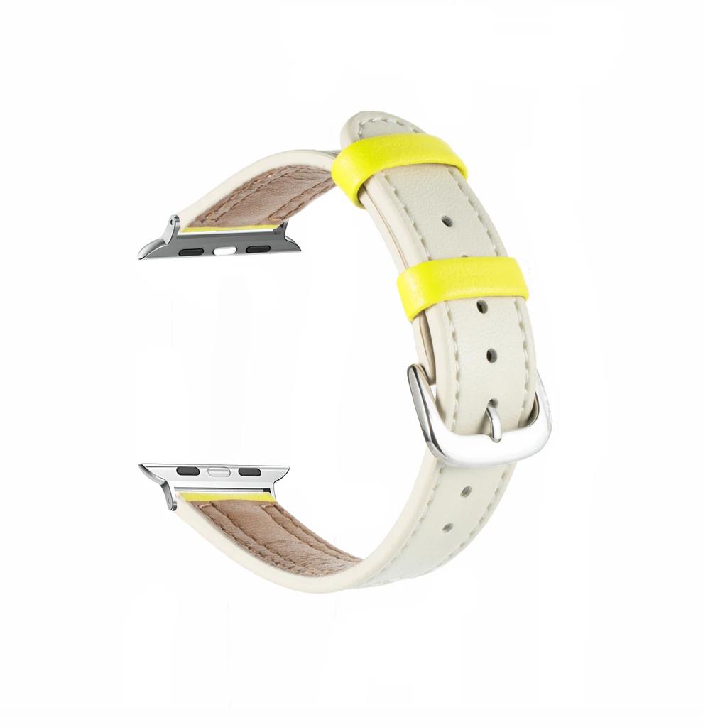 High quality leather loop For Apple Watch band women 11/10/9/8/7/6/5/4/3/2/1 SE 38mm 40mm 41mm 42mm 44mm 45mm 46mm 49mm Strap