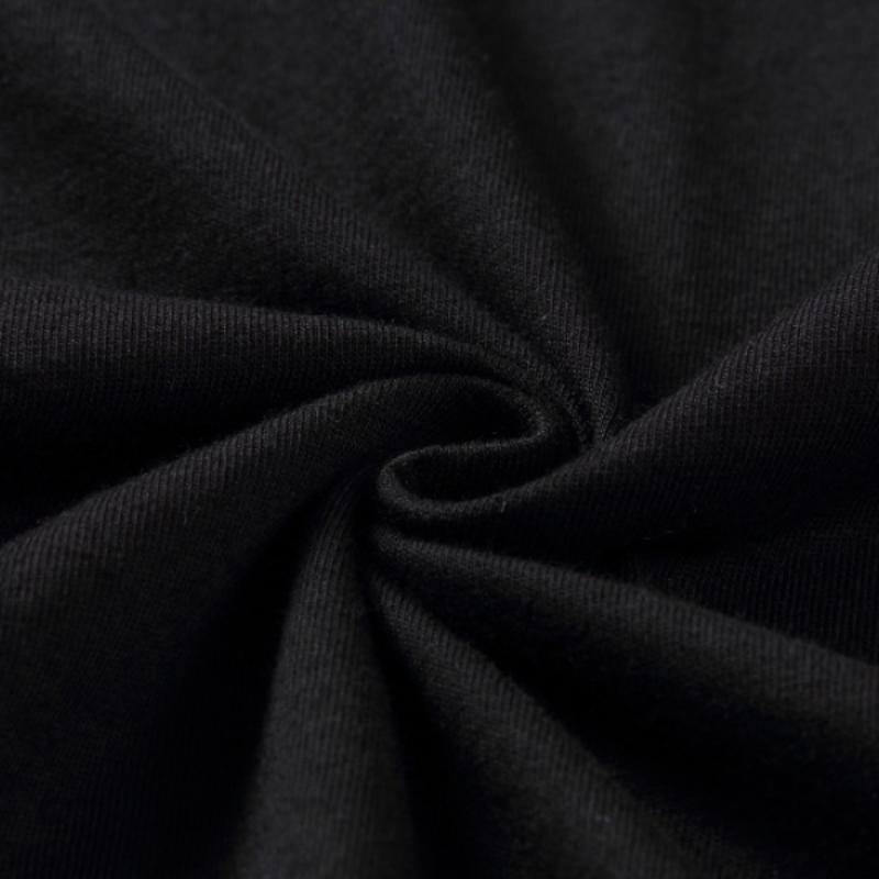 Men Fashion Casual Short Sleeves Dogs Black Tees Oversized T-shirts