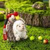 Подвеска Ежик Яблоко Коричневый Животное На фото Короткий Плюш Плюшевая Кукла Китай