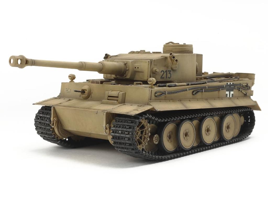 Tamiya Military Miniature Series German Heavy Tank Tiger I Early Production Eastern Front Plastic Model 32603 Molding Color 1/48 No.103