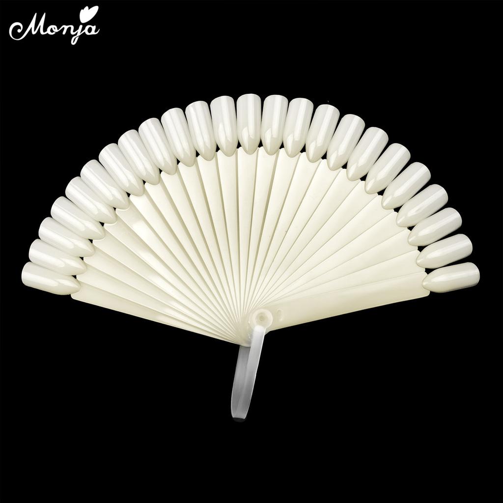 monja 24 шт., таблица отображения накладных ногтей, гель-лак для практики, съемные образцы цвета, тренировочный образец, маникюрные инструменты