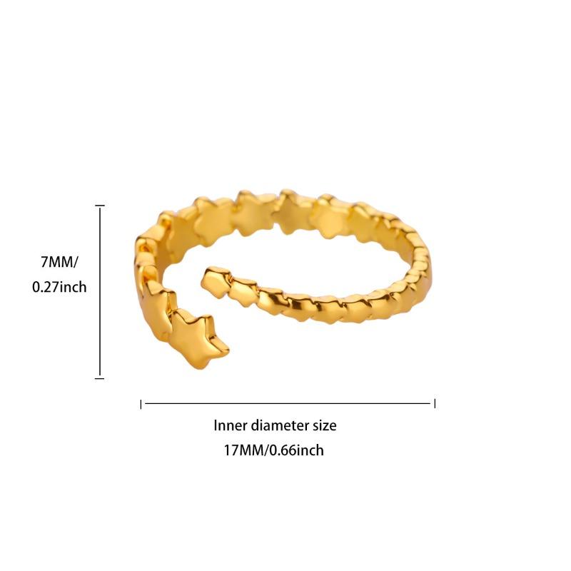 Пятиконечная звезда, кольцо из стерлингового серебра с золотым покрытием, женское, нишевое, для личности, ношение, кольцо на фалангу, ювелирное изделие
