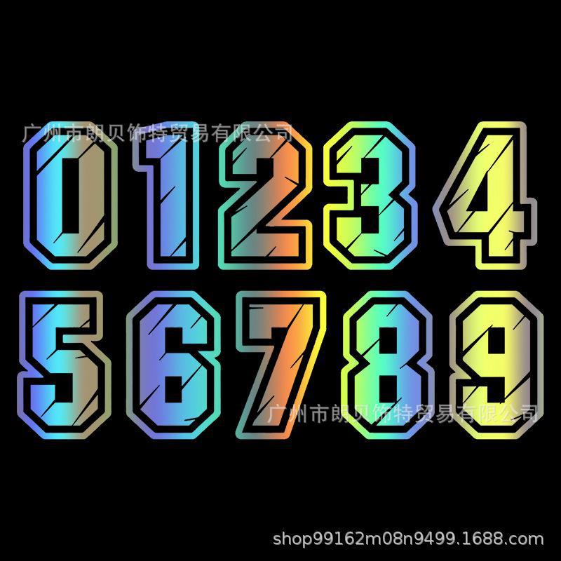 10 см цифровые гоночные автомобильные наклейки с номером 0-9 для модифицированных автомобилей