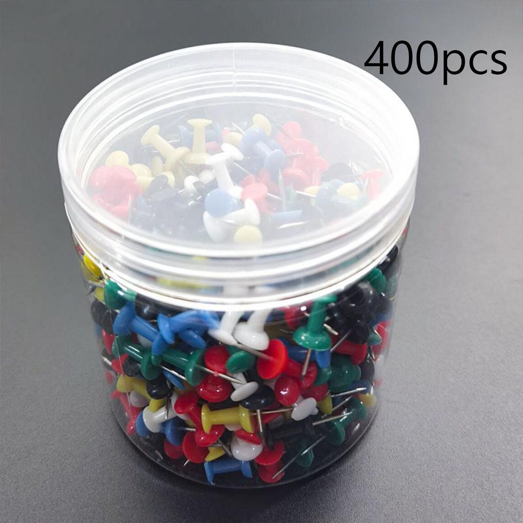 400 шт. кнопок, кнопок для доски объявлений, кнопок для настенных украшений, офисных кнопок, цветных кнопок для организации декора стола