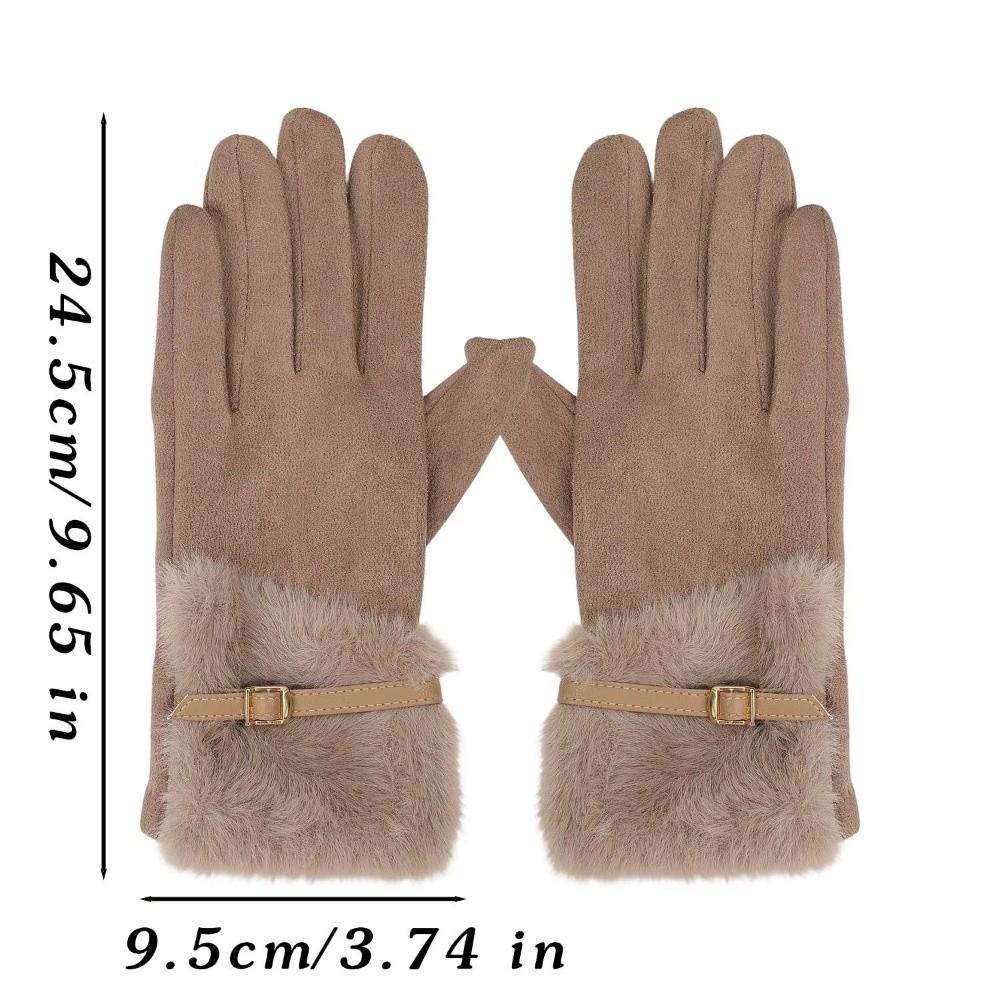 Warm Winter Gloves Windproof Thick Gloves Durable Touch Screen Gloves Women