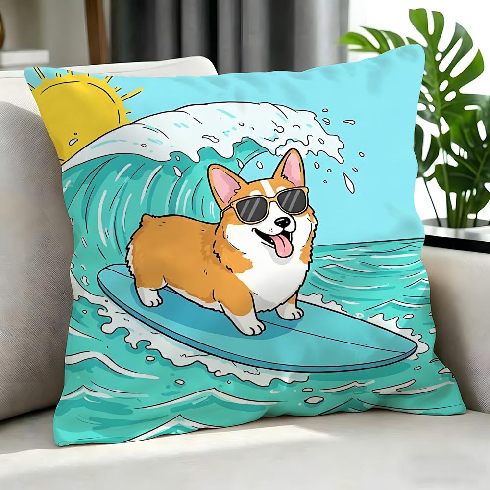 Cartoon CCorgied Cushion Cover Cushion Cover Set Pcs x x x Pillowcase Decorative Sofa Home Decor