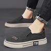Классические парусиновые туфли, мужские модные плоские кроссовки, повседневная мужская обувь, мужские туфли без застежек, вулканизированная обувь для мужчин