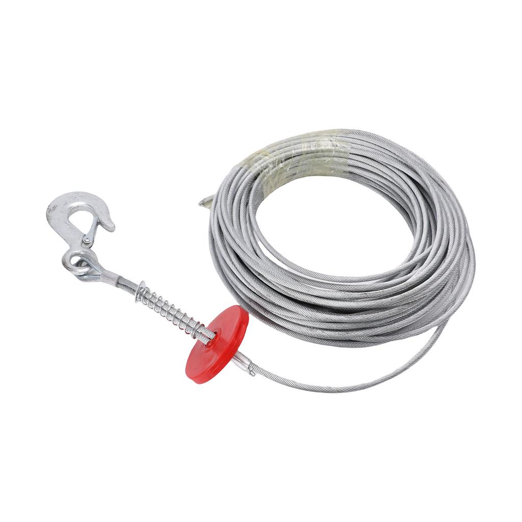 Трос для лебедки 6 мм 30 м 17637 фунтов грузоподъемность Анти стальной трос для лебедки для крана эвакуатора