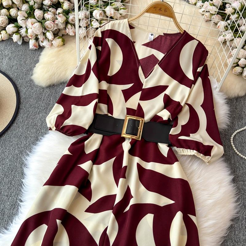 Французский стиль, длинное летнее новое женское платье, высококачественная фактура, изысканное платье с V-образным вырезом