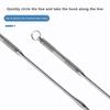 19Cm/7.5In Stainless Steel Safety Extractor Fishing Hook Detacher Remover Rapid Decoupling Device Fishing Tools
