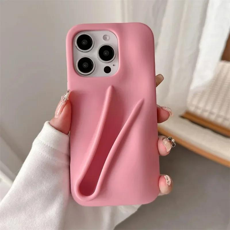Новый 2025 Самый горячий DIY держатель для помады Мягкий чехол для телефона для IPhone 17 16 15 14 13 12 Pro Max 17Air Жидкий Мягкий Силиконовый Защитный Чехол