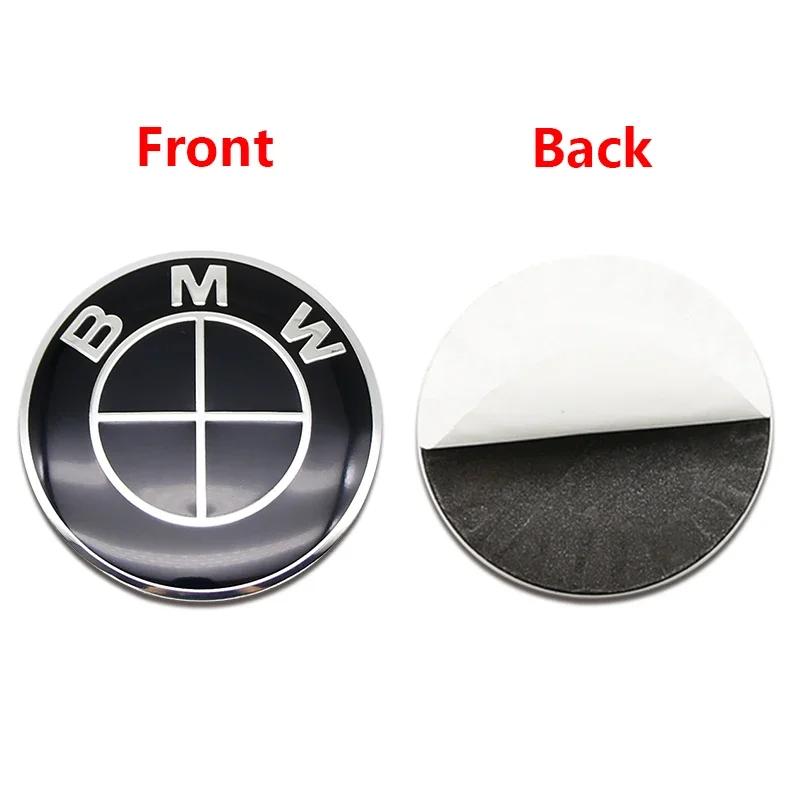 4Pcs Classic Blue White Car Wheel Center Hub Cap Sticker Emblem Badge Decal For BMW E46 E90 F10 F30 G20 X3 X5 50th Anniversary TA5