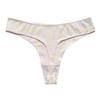 Women's Sexy Pure Lust Threaded Low Waist Sports Thong Panties