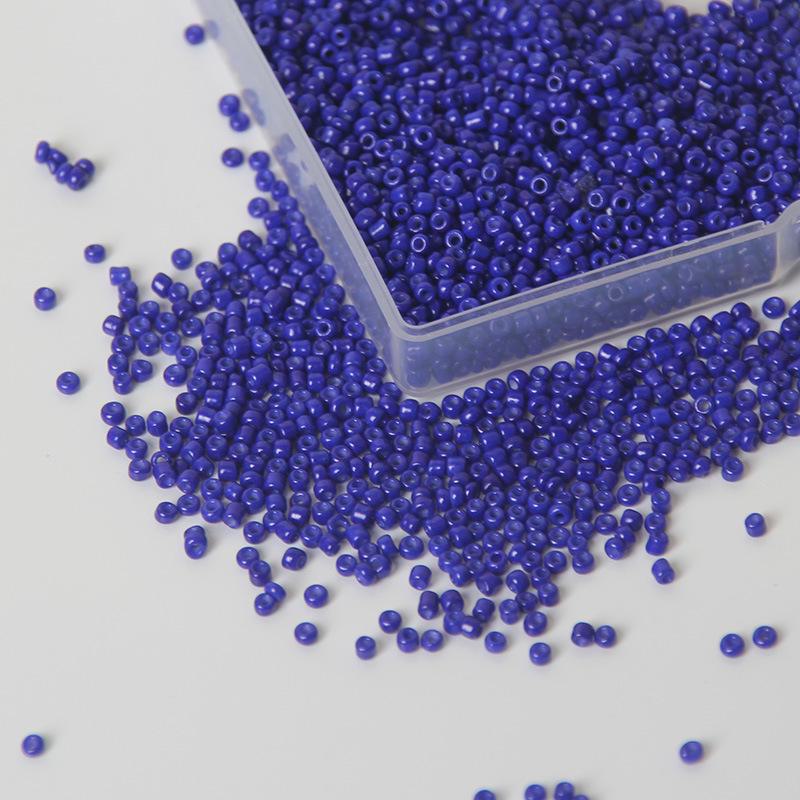 Прочные стеклянные бусины 2 мм различных однотонных цветов для изготовления украшений своими руками