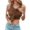 Sleeveless Base T-Shirt Solid Color Camisole Vest Women'S Fashion Inner Top Versatile For Spring And Summer Sexy And Comfortable