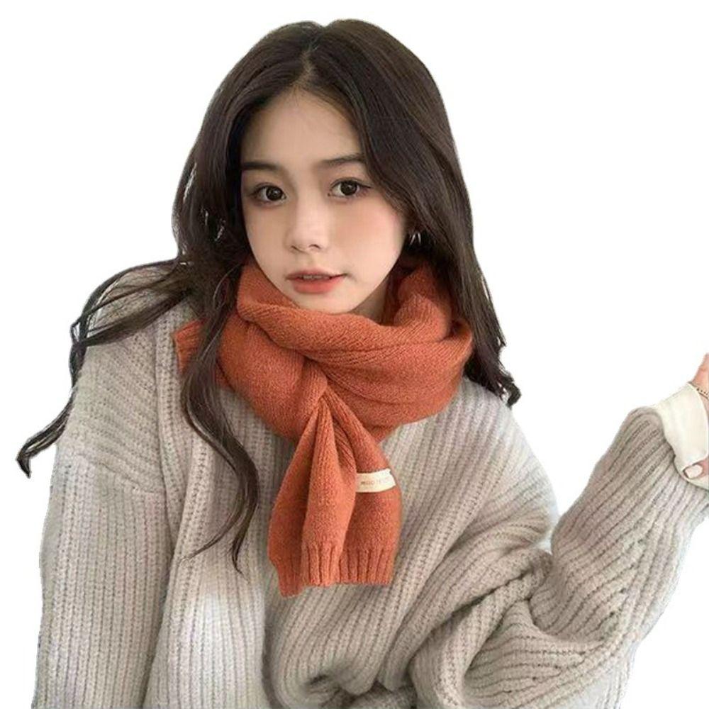 Bib Thermal Neck Warmer Thickening Snood Cowl Tube Winter Scarves Autumn Winter