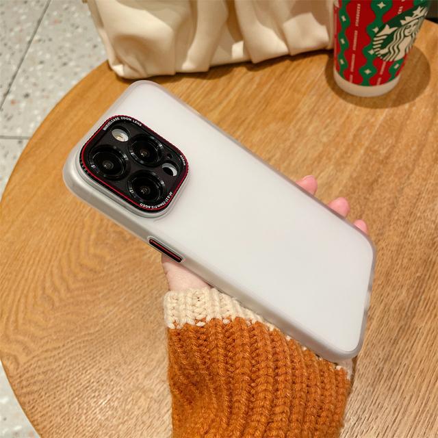 Матовый полупрозрачный защитный чехол для Iphone 14 13 12 Pro Max 14 Plus, противоударный мягкий бампер, роскошный жесткий чехол для ПК, прозрачная крышка, капа