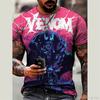 Летняя футболка Venom Man Women Boys Clothes Girls Kids T-shirt Мультяшные повседневные топы