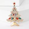 High-Grade Temperament Alloy Rhinestone Christmas Tree Brooch Personalized Elegance Women'S Suit Coat Corsage Ornament Pin