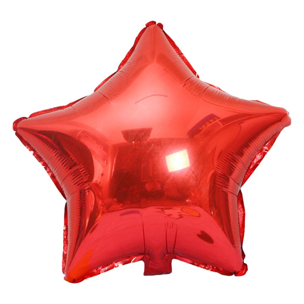 1 шт. Набор 18 дюймов Красные алюминиевые фольгированные шары в форме звезд для вечеринки по случаю дня рождения Фольгированные шары в форме звезд Фольгированные шары в форме звезд