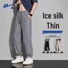 Мужские повседневные брюки из ледяного шелка