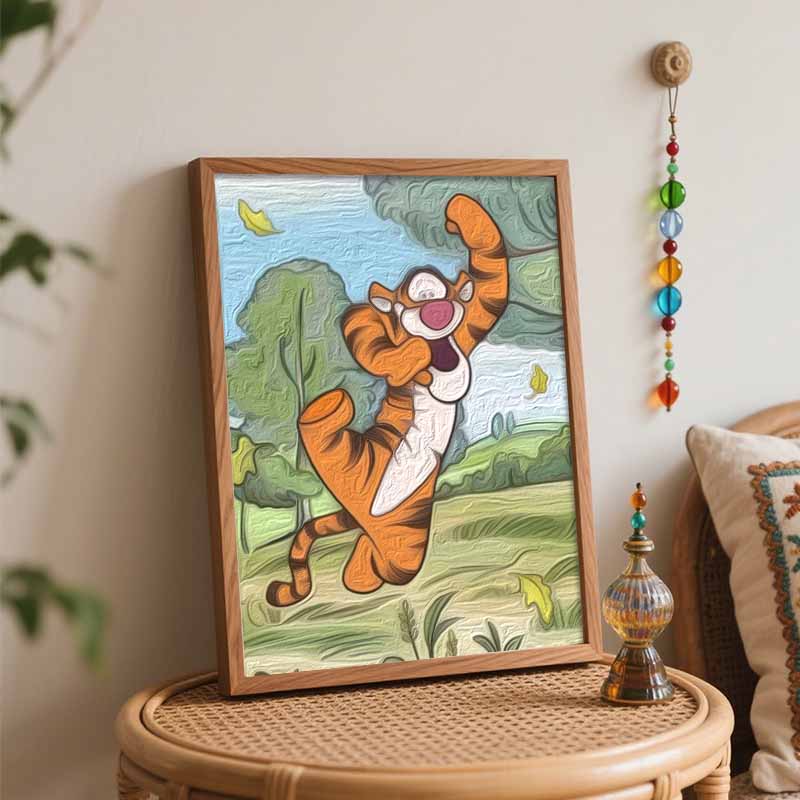 Disney Набор для масляной живописи painting art Тигр декор стены спальни ручная работа DIY подарок