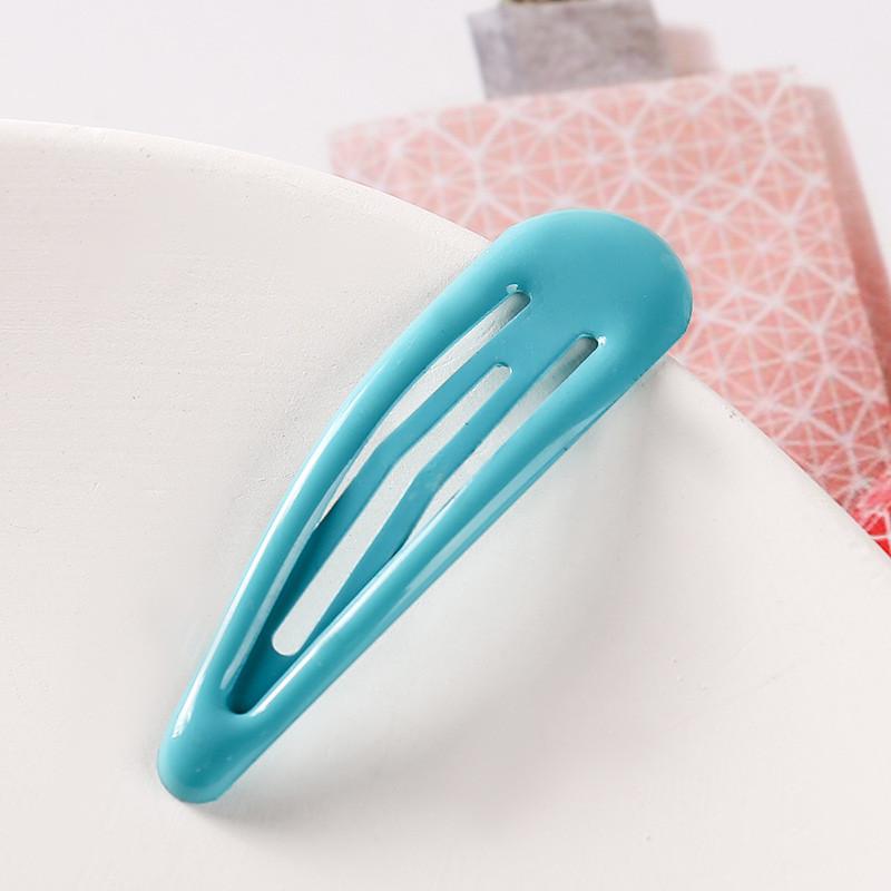 Korean Style Candy Color Hairpins for Women and Girls - Cute Water Drop Clips