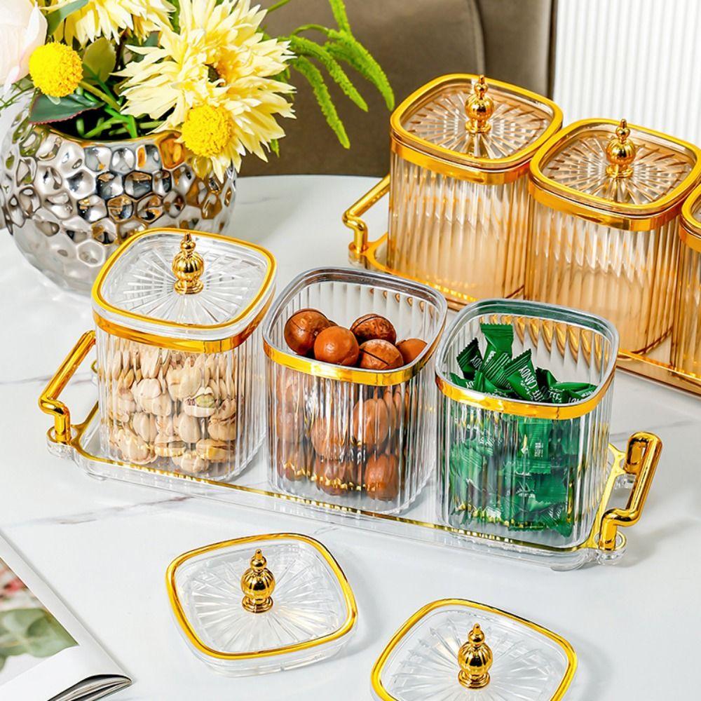 Изысканная коробка для хранения, креативная банка для хранения, многоцелевой набор банок для приправ, домашний