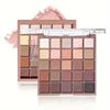 25 Colors Eyeshadow Palette Matte Finish Orange Brown Nude Color Multicolor Eyeshadow High Pigmented Waterproof Sweatproof Eye Makeup Palette