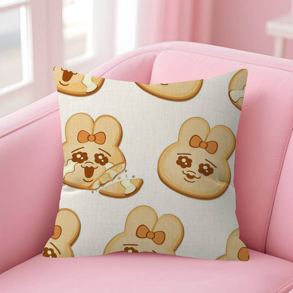 Кавайи OOpanchu Usagi  Подушка с дизайном кленовых листьев Счастливый Осенний Урожай декор Праздничный Декораци Чехол на подушку