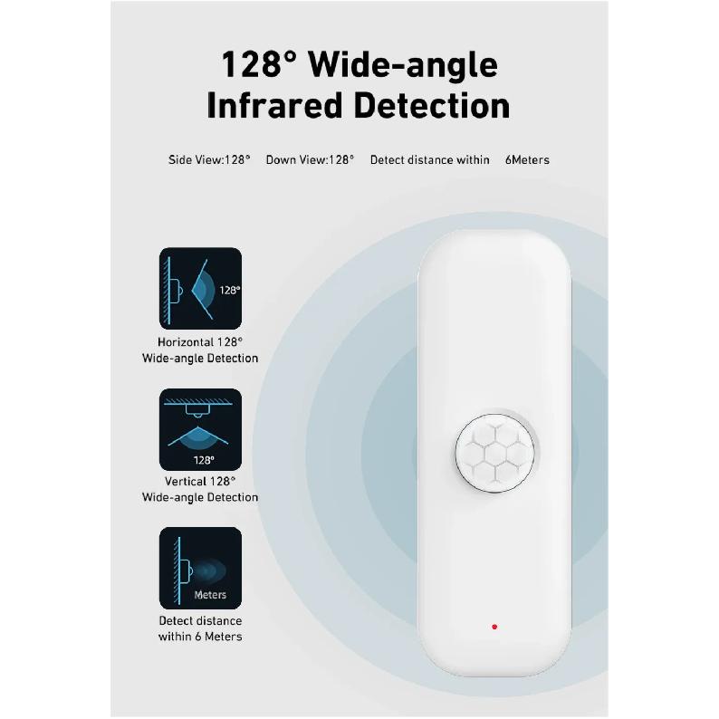PIR Tuya Zigbee Wifi Датчик движения Инфракрасный детектор Датчик тревоги Работает с Smart Life Tuya Home Assistant Датчик присутствия