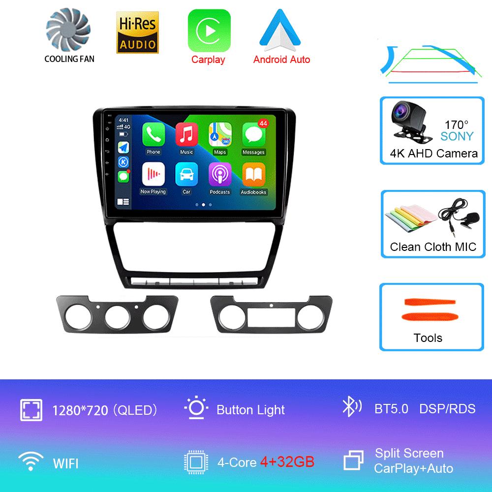 Android 14 For Skoda Octavia 2 A5 2008 - 2013 Car Radio Multimedia Video Player Navigation Stereo No 2din 2 Din Dvd