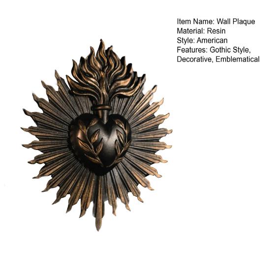 Священное Сердце Готическая Настенная Табличка Украшение Дома Молитвенный Стенд Непорочное Сердце